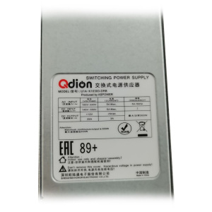 Блок питания Qdion U1A-K10300-DRB 1U Slim 300W (ШВГ=50.5*40*196mm), 89+, OEM (696060)