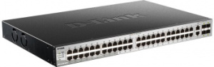 Коммутатор D-LINK DGS-3130-54TS/B (L3) 48x1Гбит/с 2x10Гбит/с 4SFP+ управляемый