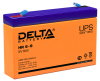 Delta Аккумуляторная батарея для ИБП, AGM, срок службы - 8 лет, HR 6-9 (6V/9Ah)