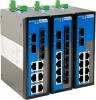 Неуправляемый промышленный Gigabit Ethernet коммутатор, 8 x 100M RJ45, 2 x 1G SFP, питание 2 x 12~60VDC, монтаж на DIN-рейку