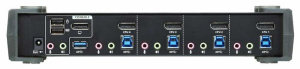КВМ переключатель ATEN 4P USB 4K DP/F. Audio KVMP/USB3.0 Switch