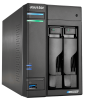 сетевое хранилище ASUSTOR AS6602T 2-Bay NAS/Media player/Intel Celeron J4125 2.0GHz up to 2.7GHz (Quad-Core), 4GB SO-DIMM DDR4, noHDD(HDD,SSD),/2x1GbE