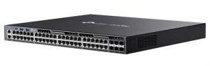 коммутатор TP-Link SG6654X, Omada 48-Port Gigabit Stackable L3 Managed Switch with 6 10GE SFP+ Slots Radius/Tacacs+ Authentication, LACP, CLI, SNMP, D