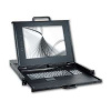 Консоль для стойки 19" KDR-11908-DVI-220VAC-RU, высота 1U, 19" LCD Console with 8 Ports DVI KVM Switch, 220VAC