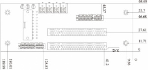 Объединительная плата для плат PICOe: 1 x PCI, 4 x PCIe
