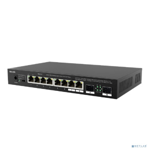 TENDA TEM2010F Коммутатор настольный 8-Ports 100/1000/2500 Mbps Base-TX + 2-Ports 100/1000/2500 Mbps Base-X SFP
