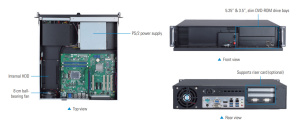 Промышленный компьютерный корпус AX61223TM, 2U, поддержка ATX/Micro ATX/Mini-ITX, 1 x Slim-line CD-ROM, 1 x 3.5" HDD, 1 x 5.25" HDD, 1 x 3.5" HDD(внут