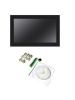 Безвентиляторный панельный компьютер NodkaTPC6000-C2154-L5P-8500T-8G-SSD256G(5 x GLAN). Дисплей 21.5" с проекционно-ёмкостным сенсорным экраном. Пыле