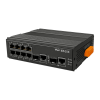 Неуправляемый коммутатор, 8 x 10/100BaseTX, 2 x 10/100/1000 BaseTX Combo SFP, металлический корпус