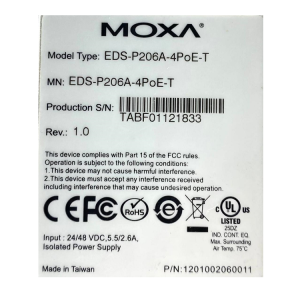 Коммутатор 2 x 10/100BaseTX, 4 x PoE+ 10/100BaseTX, с расширенным диапазоном температур<br><br><b>Причина уценки: </b>Коммутатор был в работе, поэтому