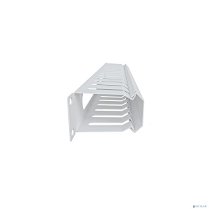 NTSS Организатор кабельный горизонтальный с крышкой NTSS, крепление 19 1U, глубиной 72мм, металл, серый RAL 7035 NTSS-HORGC-1U-(72)