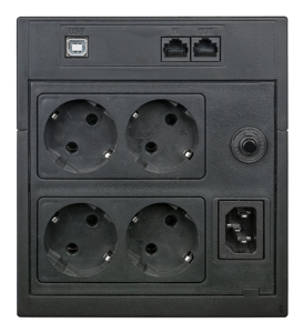 Источник бесперебойного питания Powercom Raptor, Line-Interactive, 1500VA/900W, Tower, 4xSchuko, LCD, USB (1107535) (сильное поврежедние корпуса)