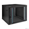 Exegate EX298608RUS Шкаф телекоммуникационный 19" настенный 9U ExeGate EC-WM-9U.600.G.BLACK (19”, 9U, 600x600x500mm (ШхГхВ), передняя дверь закаленное