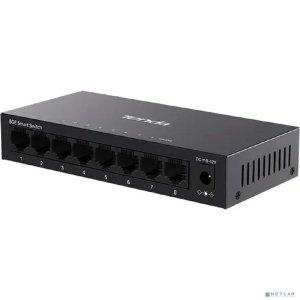 TENDA TEG2208D Коммутатор облачный управляемый, 8x1 Гбит/с, металлический корпус