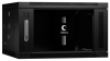 Шкаф Cabeus SH-05F-6U60/45-BK Шкаф телекоммуникационный настенный 19" 6U 600x450x368mm (ШхГхВ) дверь стекло, цвет черный (RAL 9004)