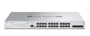 Коммутатор TP-Link SMB TP-Link S5500-24GP4F Управляемый Omada Pro уровня 2+ с 24 гигабитными портами PoE+ и 4 портами SFP