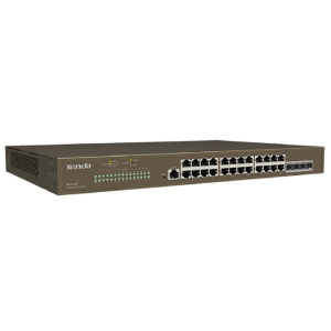TENDA TEG5328F Коммутатор L3 управляемый в стойку 24-Ports 10/100/1000Base-T + 4-Ports 1000 Base-X SFP