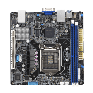 Серверная материнская плата ASUS Motherboard P12R-I Mini-ITX,1xLGA1200,2x3200/2933/2666UDIMM(upto64GB),6xSATA3 6Gb/s p,1xM.2,1xPCIe Gen4 slot (1x16),3