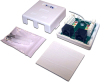 Настенная розетка, 1 порт RJ-45 категории 5е и 1 порт RJ-12, UTP, белая Настенная розетка, 1 порт RJ-45 категории 5е и 1 порт RJ-12, UTP, белая