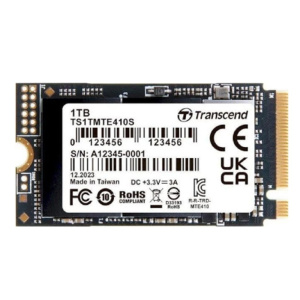 Твердотельный накопитель/ Transcend SSD MTE410S, 1000GB, M.2(22x42mm), NVMe, PCIe 4x4, 3D TLC, R/W 5000/3500MB/s, IOPs 570 000/700 000, TBW 600, DWPD