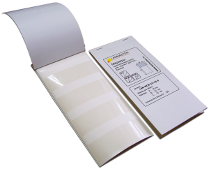 Маркер самоламинирующийся, блокнот, 30х15, диам.9мм, 120 шт.