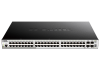 Коммутатор D-Link PROJ Настраиваемый L2+ стекируемый PoE-коммутатор, 48x1000Base-T PoE, 4x10GBase-X SFP+, PoE-бюджет 370 Вт (740 Вт с DPS-700), CLI, к