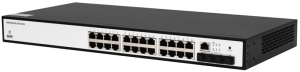 Коммутатор SNR Управляемый коммутатор уровня 2+, 24 порта 10/100/1000Base-T с поддержкой POE, 4 порта 1/10G SFP+, бюджет POE 370W