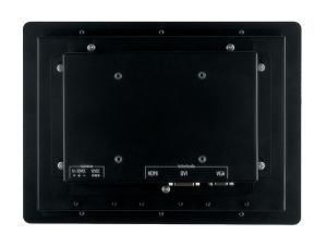 Промышленный монитор серии GLA-12. Дисплей 12.1",1280 х 800 с повышенной яркостью 600 кд/м2 и антибликовым покрытием. Противоударная лицевая панель из