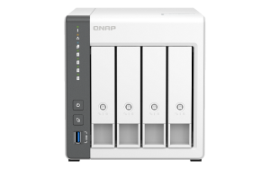 Системы хранения данных QNAP CHANNEL QC 2GhzCPU/4Gb/upto 4HDD, upto 12 with TL-D800C/SATA(3,5'')/ 1xUSB3.2 2xUSB2.0/1x1GbE 1x2,5GbE/iSCSI/1xPS/2YW D4