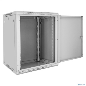 Exegate EX300269RUS Шкаф телекоммуникационный 19" настенный 15U ExeGate EC-WM-15U.600.M.GREY (19”, 15U, 600x600x769mm (ШхГхВ), передняя дверь металл,
