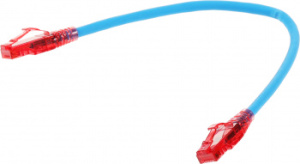 Патч-корд Hyperline PC-LPM-UTP-RJ45-RJ45-C5e-0.3M-LSZH-BL PC-LPM-UTP-RJ45-RJ45-C5E-0.3M UTP RJ-45 вил.-вилка RJ-45 кат.5E 0.3м синий LSZH (уп.:1шт) 24