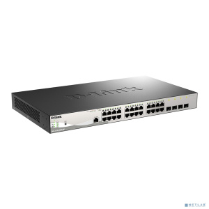 D-Link DGS-1210-28MP/ME/B2A PROJ Управляемый L2 коммутатор с 24 портами 10/100/1000Base-T и 4 портами 1000Base-X SFP (24 порта PoE 802.3af/at, PoE-бюд