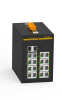 Управляемый коммутатор c 2 слотами 100/1000Base-X SFP , 16 портами 10/100/1000Base-T(X) (разъем RJ45), два входа питания 12 В пост., 24 В пост.