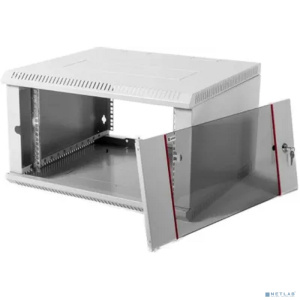 ЦМО Шкаф телекоммуникационный настенный разборный 6U (600х350) дверь стекло (ШРН-Э-6.350) (1 коробка)