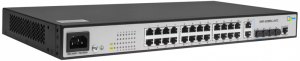 Коммутатор Управляемый гигабитный коммутатор уровня 2, 24 порта 10/100/1000Base-T, 2 порта комбо 10/100/1000BaseT|100/1000BaseX SFP, 2 порта 100/1000B