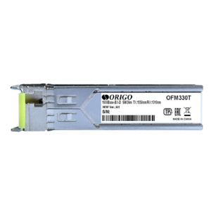 SFP-трансивер ORIGO WDM SFP-трансивер, 1000Base-BX-D (Simplex LC), Tx:1550 нм, Rx:1310 нм, для одномодового кабеля, до 10 км