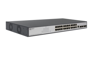 Коммутатор ORIGO Коммутатор/ Managed L3 Switch 24x1000Base-T PoE, 4x10GBase-X SFP+, PoE Budget 370W, RJ45 Console, 19" w/brackets