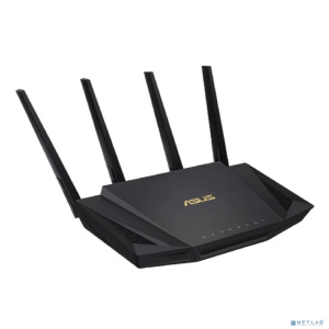 Роутер беспроводной ASUS RT-AX58U 4 LAN, 1000 Мбит/с, 4 (802.11n), 5 (802.11ac), 6 (802.11ax), 1 x USB 3.1, 3G, 4G/LTE, IPv6