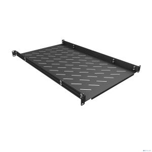 NTSS Полка универсальная NTSS глубина 750мм, крепление 19 1U, для шкафов глубиной 1000/1070/1200мм, черный RAL 9005 NTSS-MS-1070/1200-BL