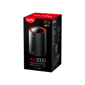 Wi-Fi Mesh-система/ AX3000 Wi-Fi 6 Mesh 2.5G Solution 1-Pack, Dual-Band, Chipset MT7981BA+MT7976CN+RTL8221B, 802.11ax/ac/a/b/g/n, 2402Mbps at 5GHz
