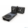 Hyperline TFAB-T2FR-RAL9004 Модуль вентиляторный потолочный с 2-мя вентиляторами для установки в шкафы серий TTC2, TTB и TWB, с подшипниками и крепежн