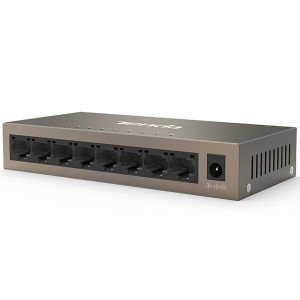 Коммутатор Tenda TEG1008M Коммутатор неуправляемый, 8 портов 8x1 Гбит/с, настольный, металлический корпус