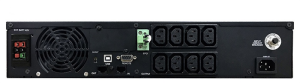 Источник бесперебойного питания Powercom Smart-UPS SMART RT, Line-Interactive, 1500VA/1350W, Rack/Tower, 8*IEC320-C13 (8 batt), Serial+USB, SNMP Slot,