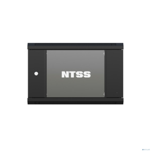 NTSS Шкаф настенный телекоммуникационный NTSS W 6U 600х450х370мм, 2 профиля 19, дверь стеклянная, боковые стенки съемные, задняя стенка, разобранный,