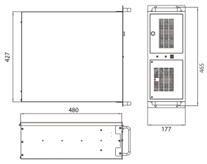 FRONT Rack T359 4U/i5-9500/16GB/1TB/NoOS