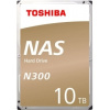 10TB Toshiba N300 (HDWG11AUZSVA) {SATA 6.0Gb/s, 7200 rpm, 256Mb buffer, 3.5" для NAS}