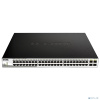 D-Link DGS-1210-52MPP/E2A PROJ Настраиваемый L2 коммутатор с 48 портами 10/100/1000Base-T и 4 портами 1000Base-X SFP (порты 1-48 PoE 802.3af/at, PoE-б