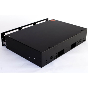 Бокс оптический Hyperline FO-19V-2U-6xSLT-W130H30-48UN-BK Бокс оптический универсальный 19" выдвижной, с полкой, от 8 до 48 портов (SC, duplex LC, ST,