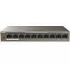 TEF1110P-8-63W - это неуправляемый 8 портовый коммутатор PoE с 2 портами восходящего канала, независимо разработанный Tenda. Соответствуя стандартам