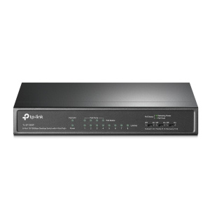 Коммутатор TP-Link SMB TP-Link TL-SF1008P Настольный с 8 портами 10/100 Мбит/с (4 порта PoE+) Коммутатор TP-Link SMB TP-Link TL-SF1008P Настольный с 8 портами 10/100 Мбит/с (4 порта PoE+)